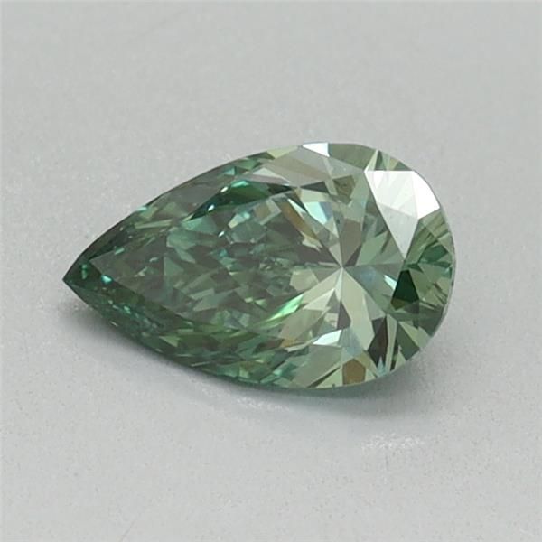 0.44 CT Fancy Vivid Green PEAR