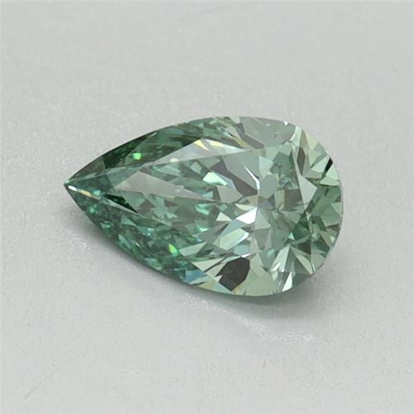 0.4 CT Fancy Vivid Green PEAR