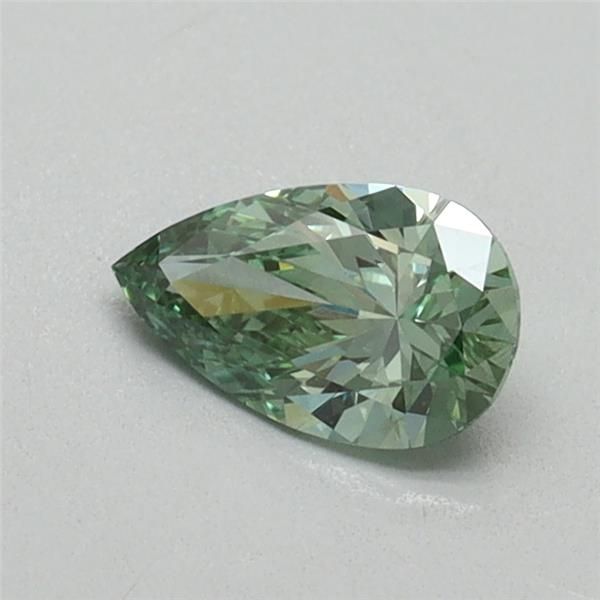 0.41 CT Fancy Vivid Green PEAR