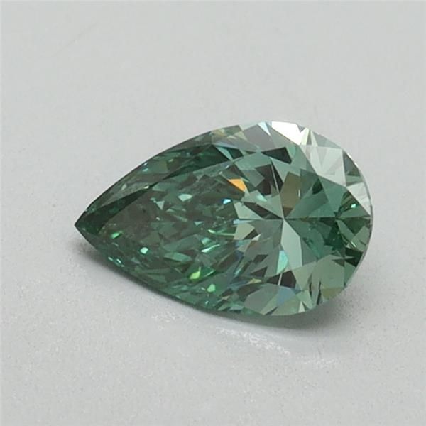 0.41 CT Fancy Vivid Green PEAR