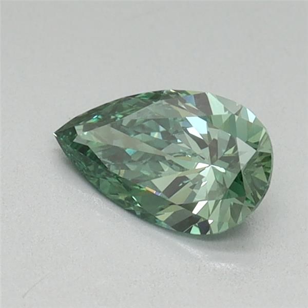 0.45 CT Fancy Vivid Green PEAR