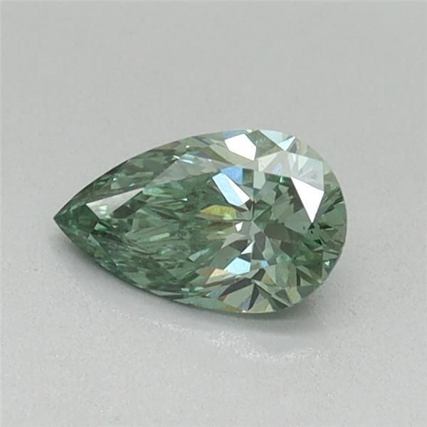 0.4 CT Fancy Vivid Green PEAR