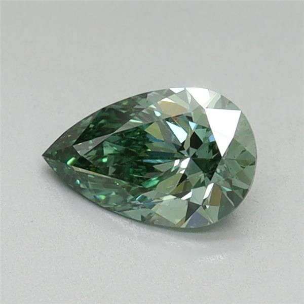 0.46 CT Fancy Vivid Green PEAR