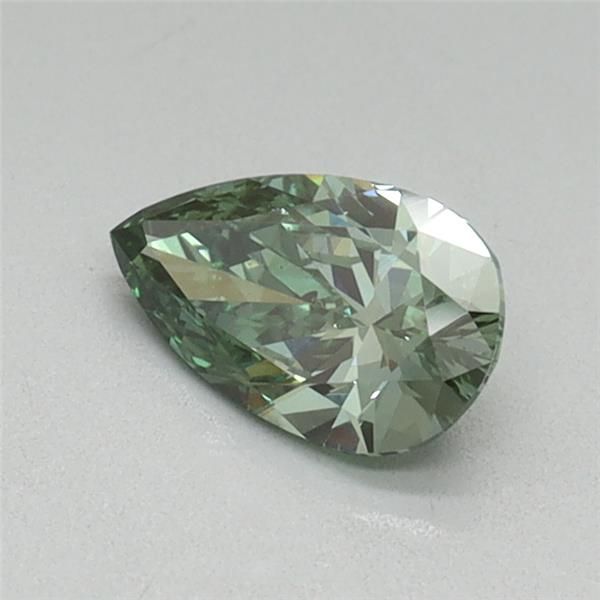 0.43 CT Fancy Vivid Green PEAR