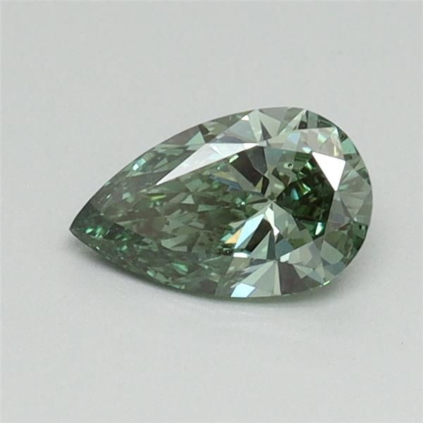 0.4 CT Fancy Vivid Green PEAR
