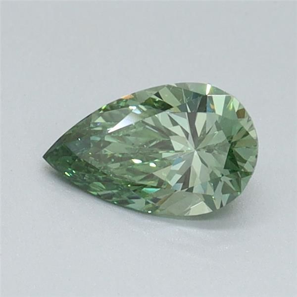 0.43 CT Fancy Vivid Green PEAR