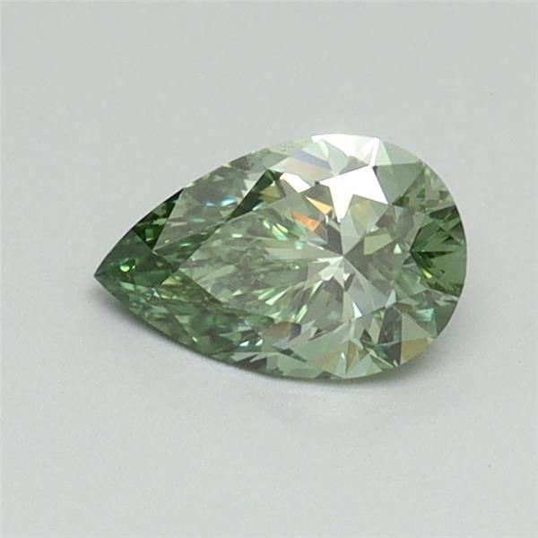 0.43 CT Fancy Vivid Green PEAR