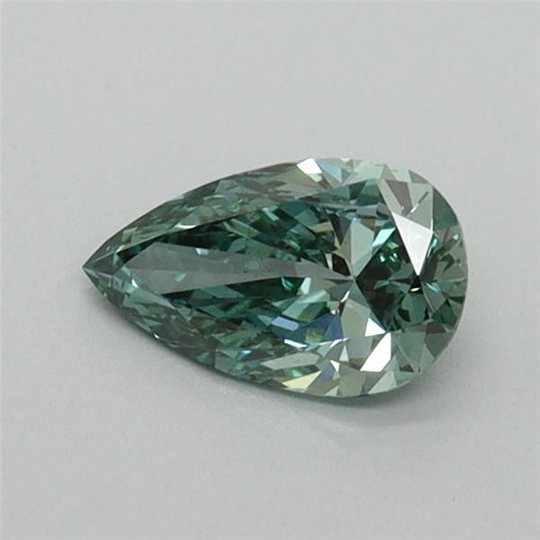 0.43 CT Fancy Vivid Green PEAR