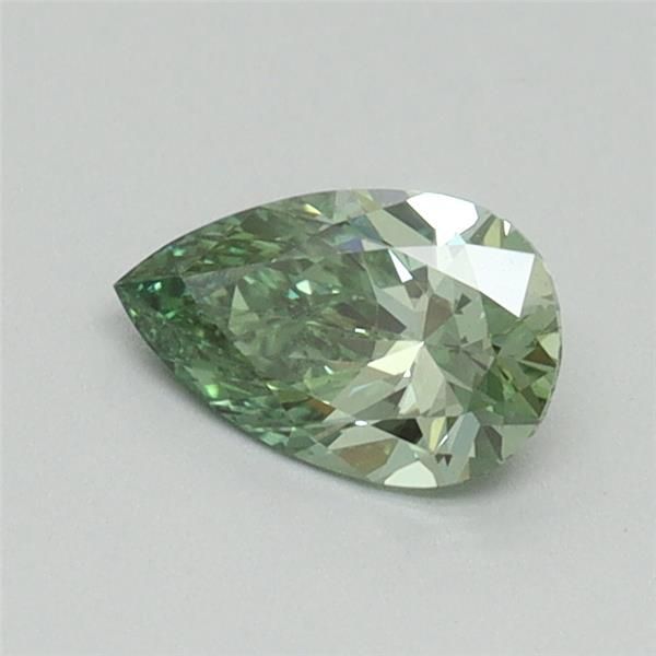 0.43 CT Fancy Vivid Green PEAR