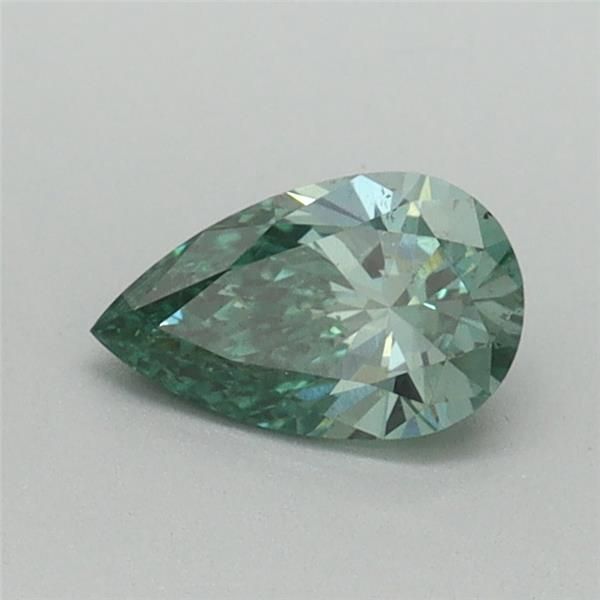 0.41 CT Fancy Vivid Green PEAR