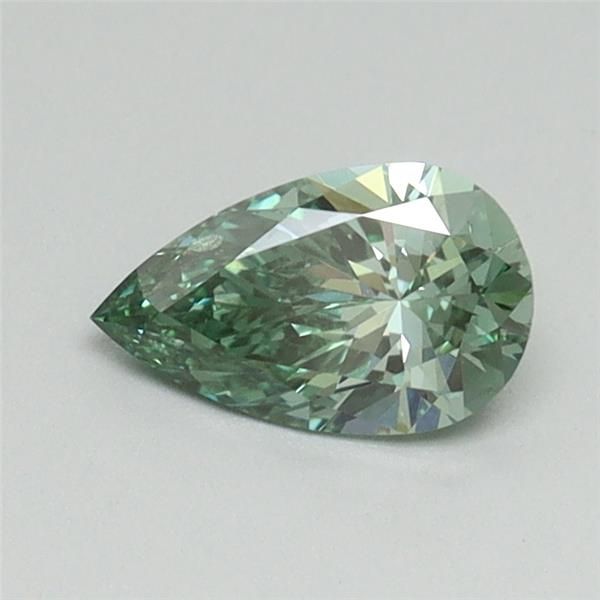 0.43 CT Fancy Vivid Green PEAR