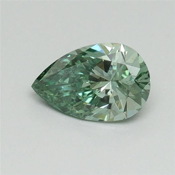 0.4 CT Fancy Vivid Green PEAR