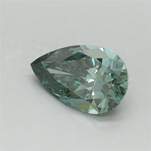 0.41 CT Fancy Vivid Green PEAR