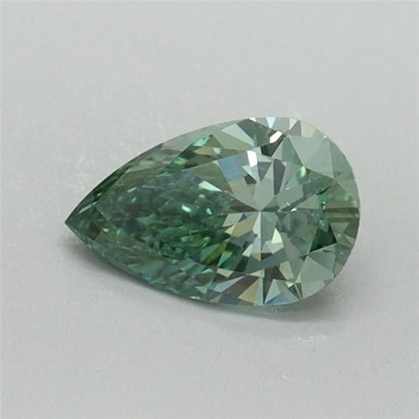 0.41 CT Fancy Vivid Green PEAR