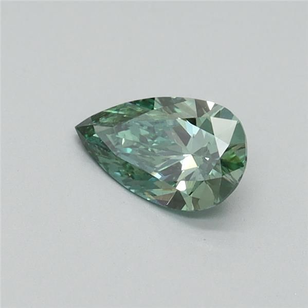 0.41 CT Fancy Vivid Green PEAR