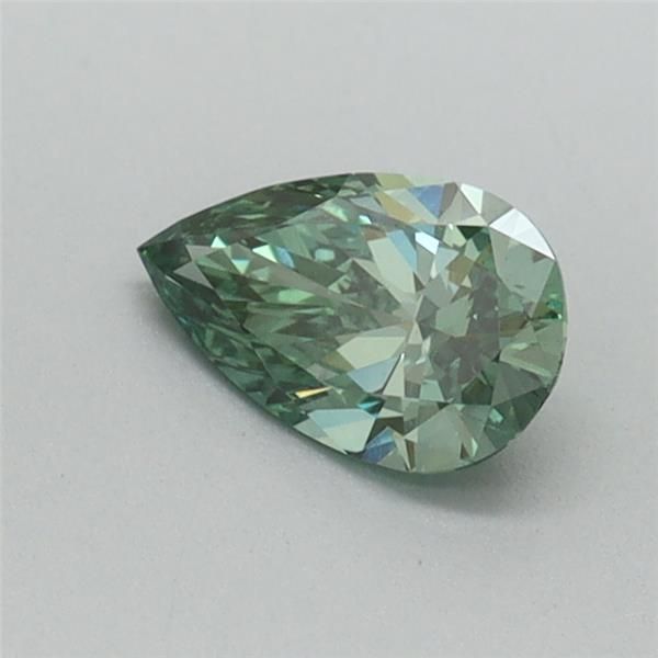 0.4 CT Fancy Vivid Green PEAR