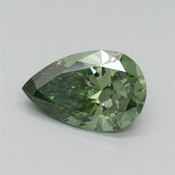 0.43 CT Fancy Vivid Green PEAR