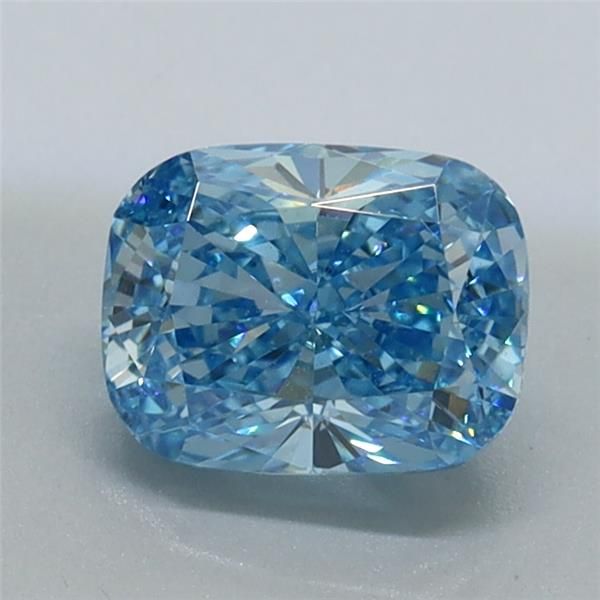 1.0 CT Fancy Vivid Blue CUSHION MODIFIED