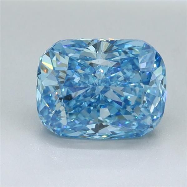 1.01 CT Fancy Vivid Blue CUSHION MODIFIED