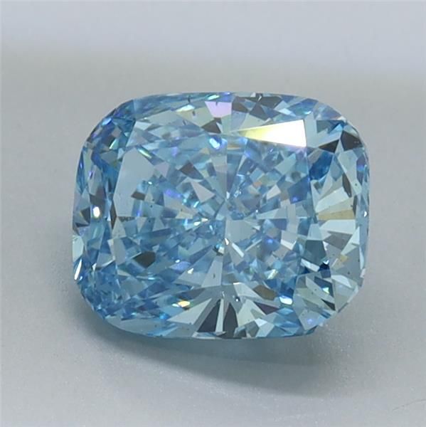 1.06 CT Fancy Vivid Blue CUSHION MODIFIED