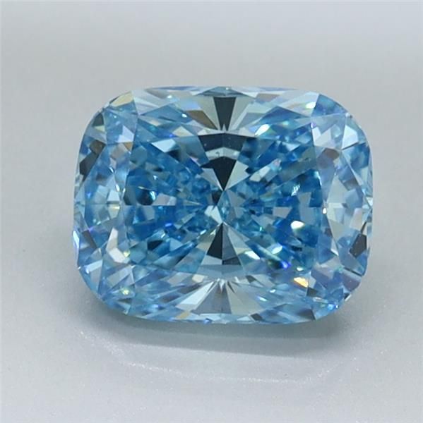 1.03 CT Fancy Vivid Blue CUSHION MODIFIED