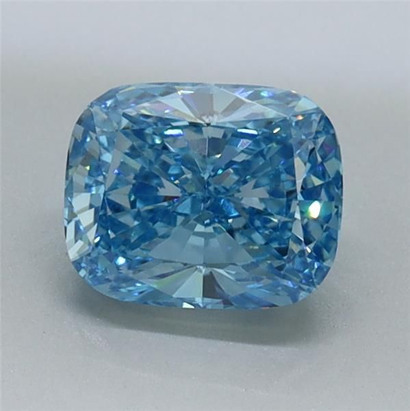 1.01 CT Fancy Vivid Blue CUSHION MODIFIED