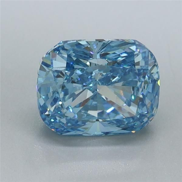 1.01 CT Fancy Vivid Blue CUSHION MODIFIED