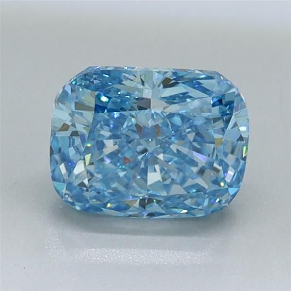 1.0 CT Fancy Vivid Blue CUSHION MODIFIED
