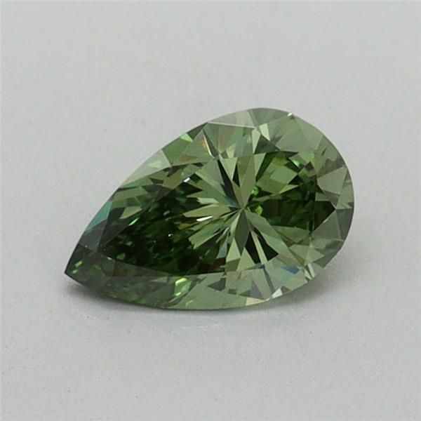 0.41 CT Fancy Vivid Green PEAR