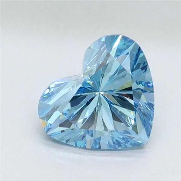 1.02 CT Fancy Vivid Blue HEART