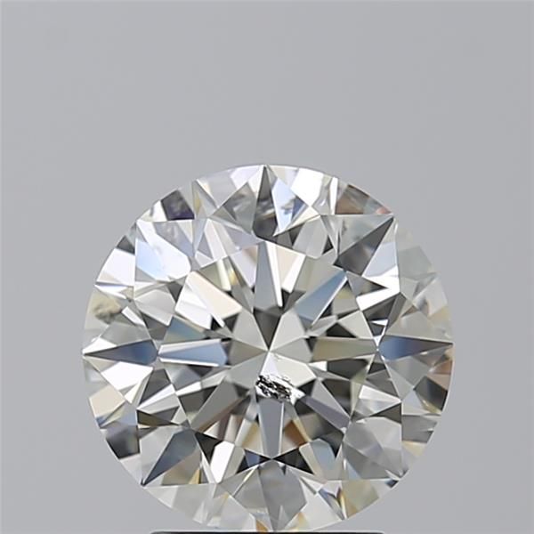 Diamant Rond 3.01 ct - Couleur J - Pureté SI2