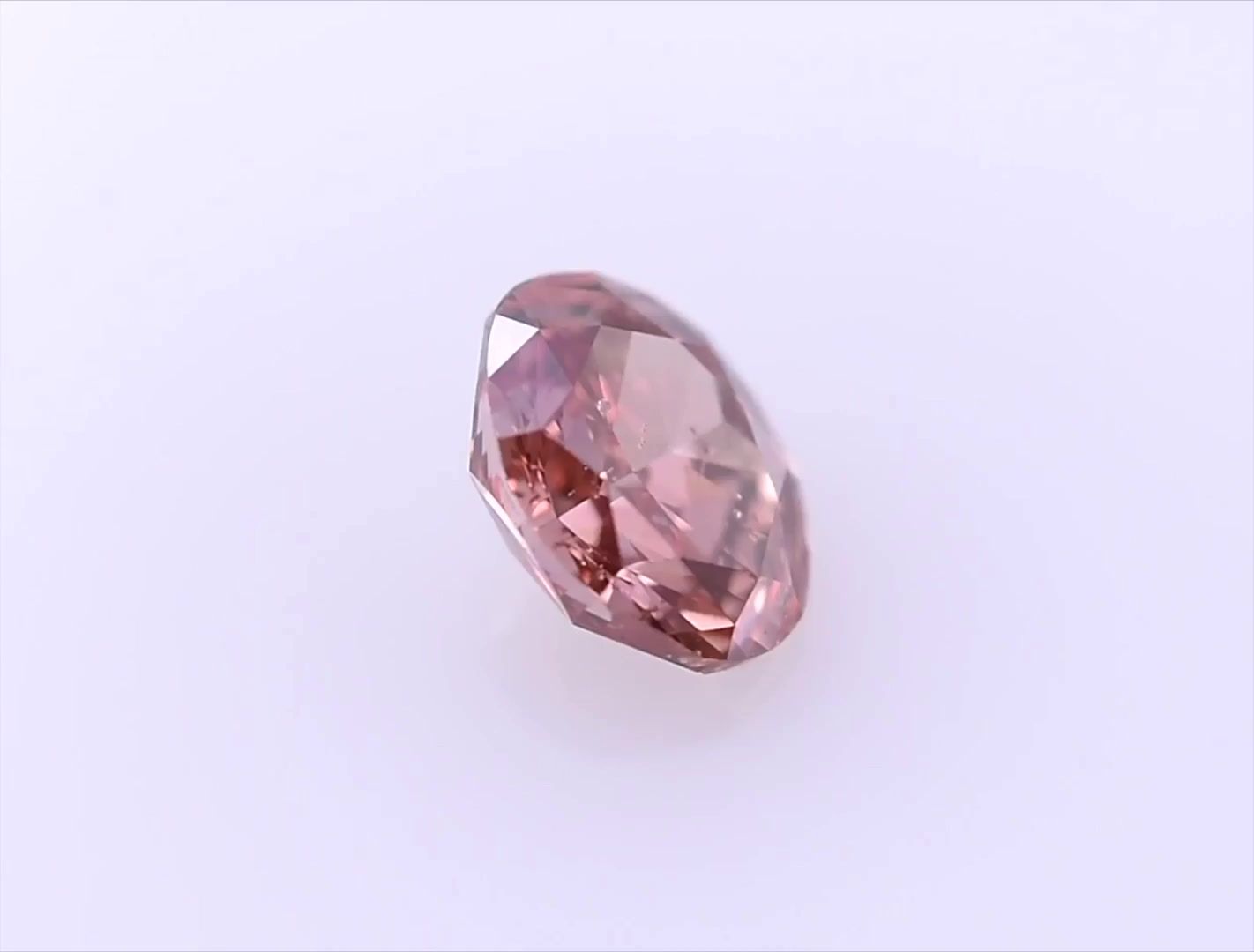 Diament 1.5 ct Fancy Deep Brownish Orangey Pink/
