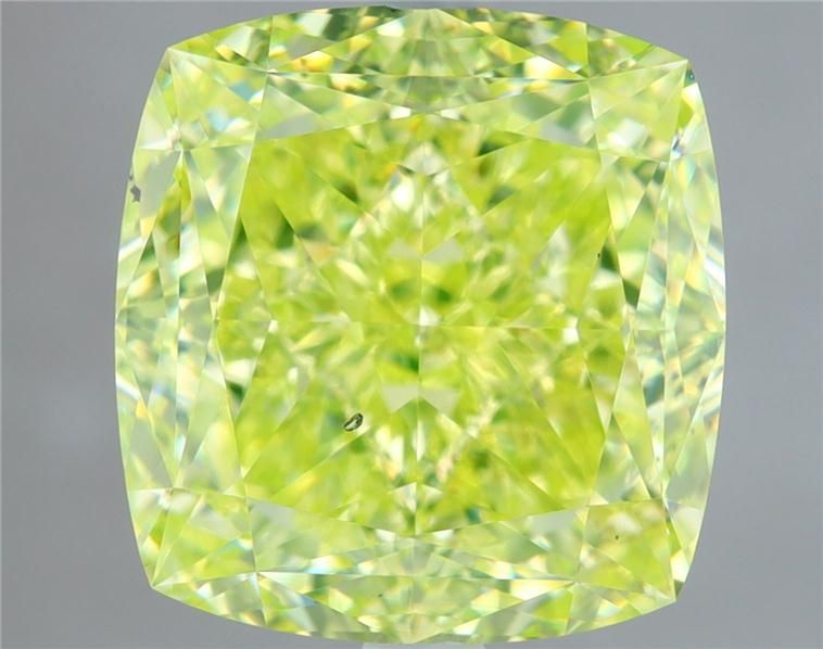 Diament 3.52 ct Fancy Intense Green/SI1
