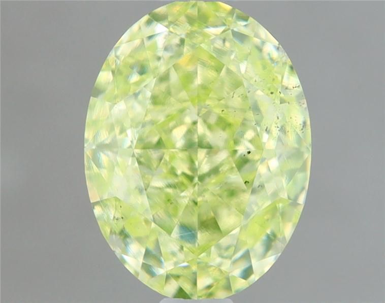 Diament 1.0 ct Fancy Yellow Green/SI1