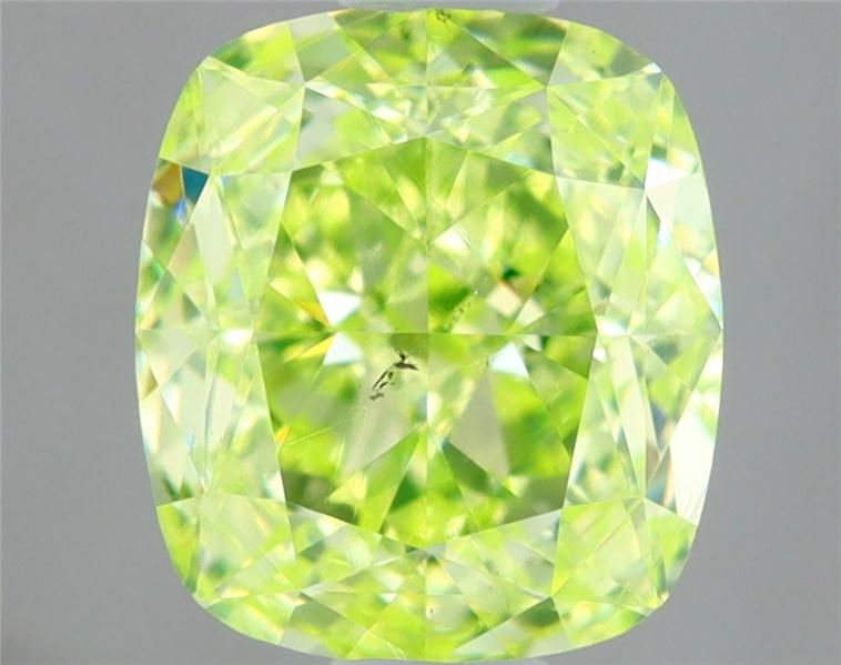 Diament 0.66 ct Fancy Intense Green/SI1