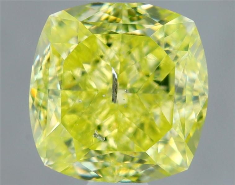 Diament 1.01 ct Fancy Greenish Yellow/SI2
