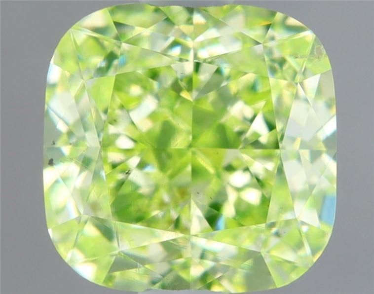 Diament 1.02 ct Fancy Intense Yellowish Green/SI1