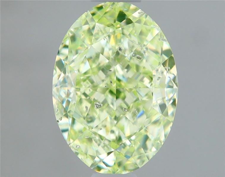 Diament 1.02 ct Fancy Light Yellow Green/I1