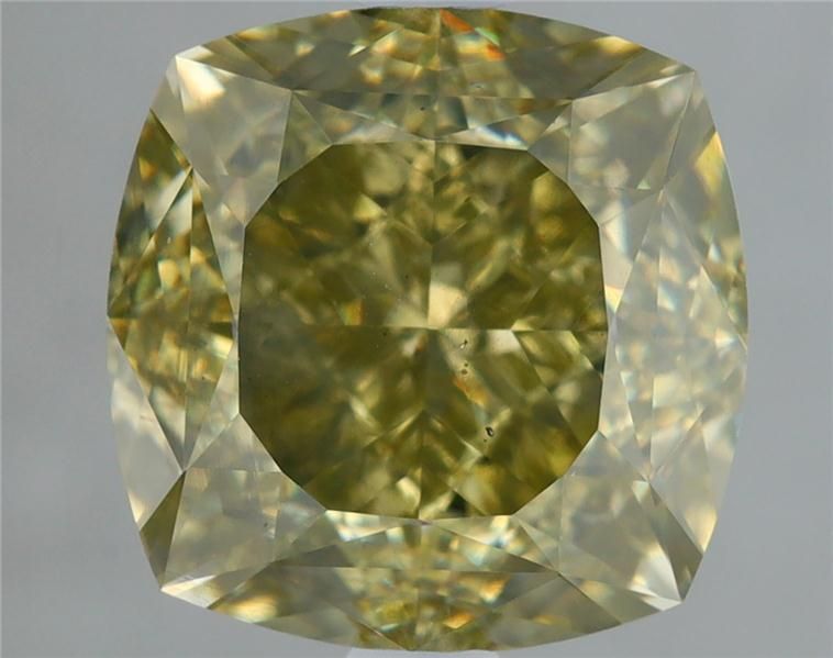 Diament 2.85 ct Fancy Grayish Greenish Yellow/SI2
