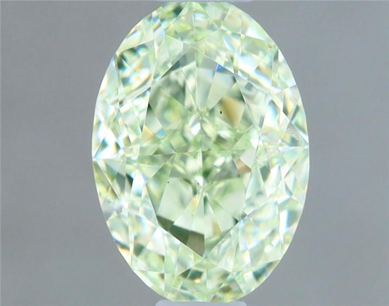 Diament 0.5 ct Fancy Light Yellowish Green/VS2