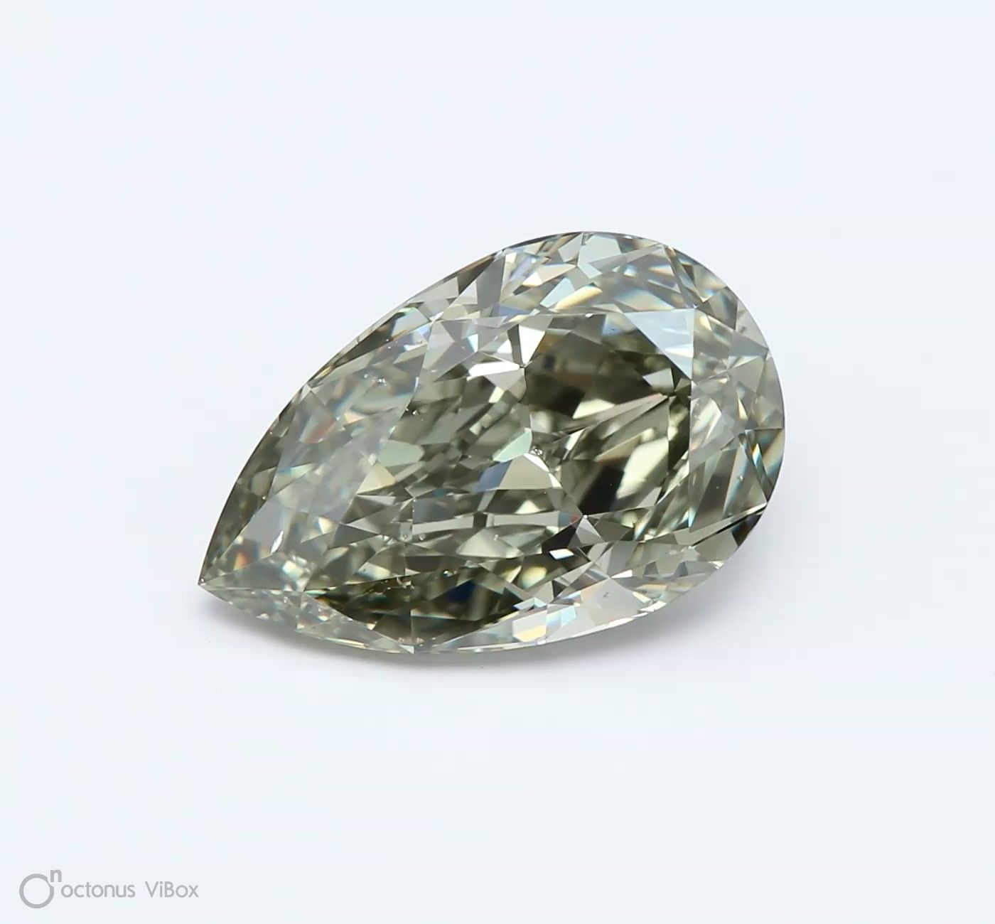 Diament 2.03 ct Fancy Dark Gray Yellowish Green/SI1