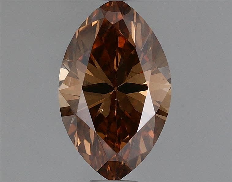 Diament 0.74 ct Fancy Deep Orange Brown/