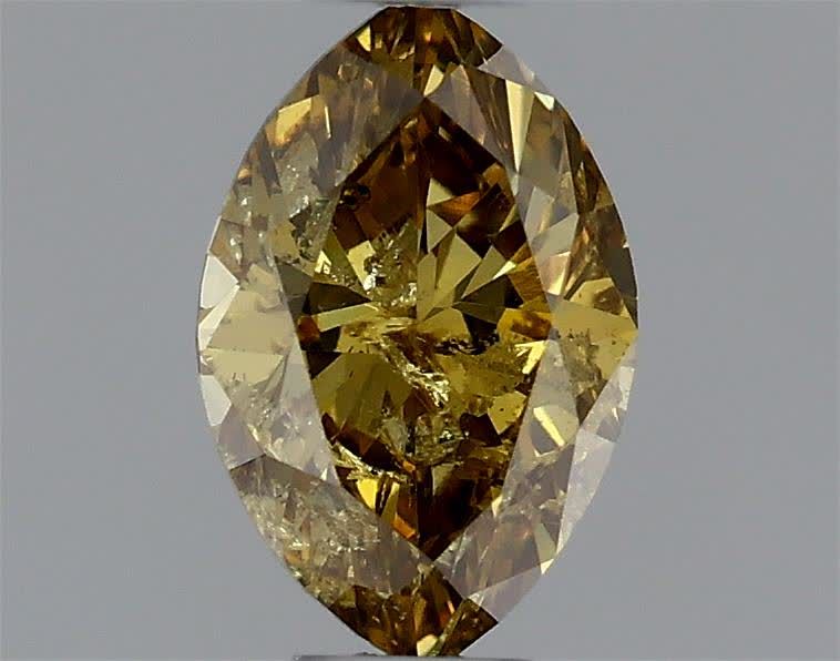 Diament 0.33 ct Fancy Deep Brownish Yellow/