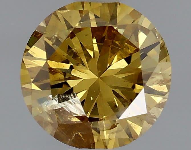 Diament 0.47 ct Fancy Deep Brownish Yellow/