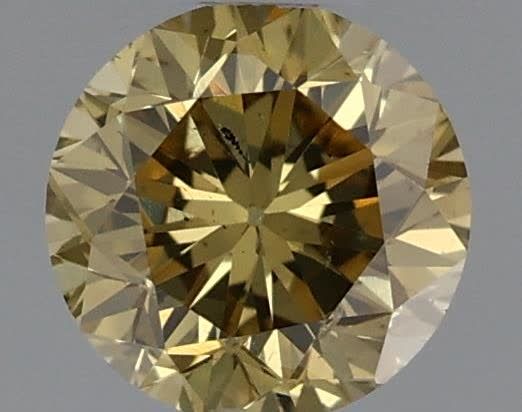 Diament 0.32 ct Fancy Deep Brownish Greenish Yellow/