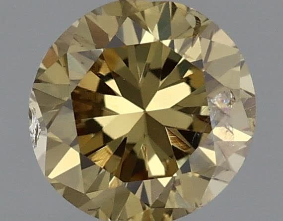 Diament 0.38 ct Fancy Deep Brownish Greenish Yellow/