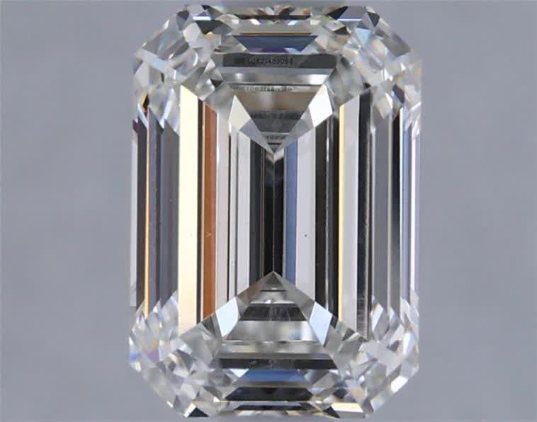 1.42 ct. emerald Lab Grown Diamond front image