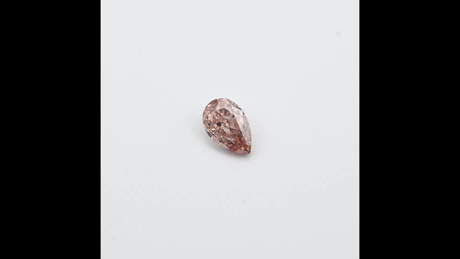 Diament 0.12 ct Fancy Brownish Orangey Pink/