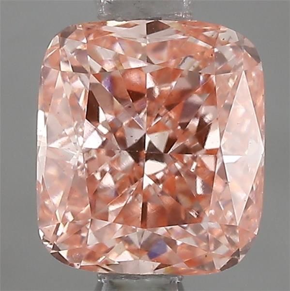 1.07 CT Fancy Vivid Pink CUSHION MODIFIED