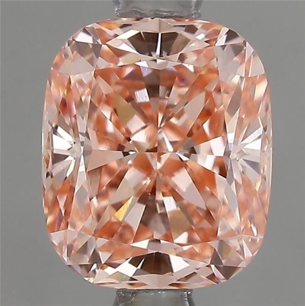 1.53 CT Fancy Vivid Pink CUSHION MODIFIED